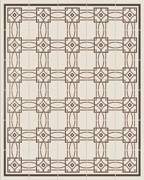 Керамогранит Etruria Vintage Pattern 6 Центр 20x20см
