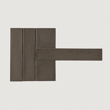 Mutina Керамогранит Weaving Si Fang Black 35,7x20,3 Matt