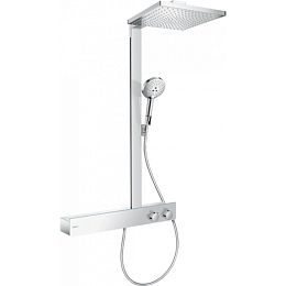 Душевая стойка Hansgrohe Raindance E 300 1j. с термостатом, ручным и верхним душем 30х30см., цвет: хром купить в Москве: интернет-магазин StudioArdo