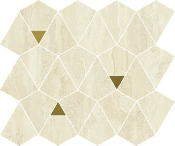 Italon Керамогранитная мозаика Charme Advance Mosaico Alabastro Vertex 25,8x30
