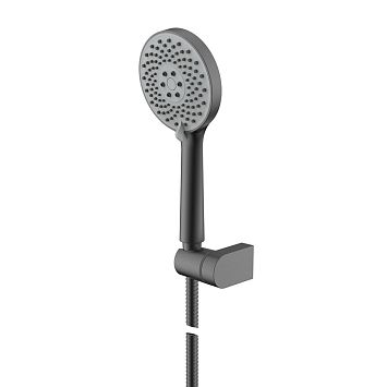 Nemo NM-8012-BGM Ручной душ с держателем душа (АБС) BRUSH GUN METAL (БРАШИРОВАННЫЙ АНТРАЦИТ)