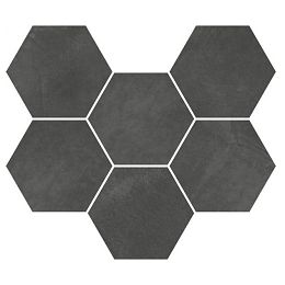 Мозаика  Italon Continuum Petrol Mosaico Hexagon  25x29 купить в Москве: интернет-магазин StudioArdo