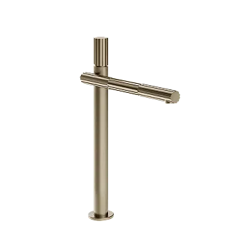 Gessi Incastri Смеситель высокий h-362мм для раковины, без донного клапан, цвет 149 Finox Brushed Nickel