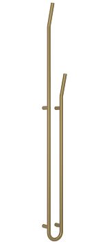 Сунержа Локон Полотенцесушитель электрический 160x12,5 Золотой шёлк