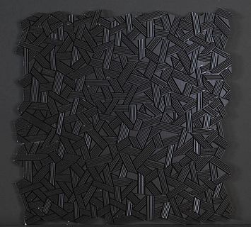 Микромозаика Sergio Savino Fasce Rigate 30x30 Nero Africa