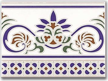Керамическая плитка Ceramica Ribesalbes Zocalo Cenefa Granada 15x20
