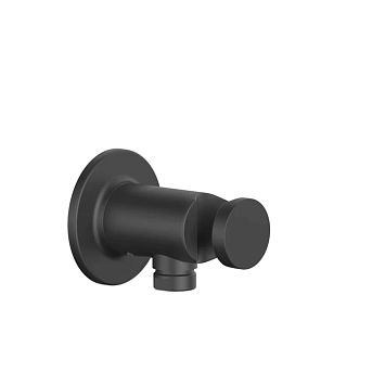 Gessi Inciso Вывод воды с держателем для душевой лейки на 1/2, nero XL