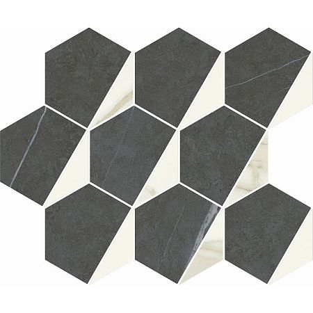 Керамогранит Italon Metropolis Mosaico Hexagon Gold 25,4x31
