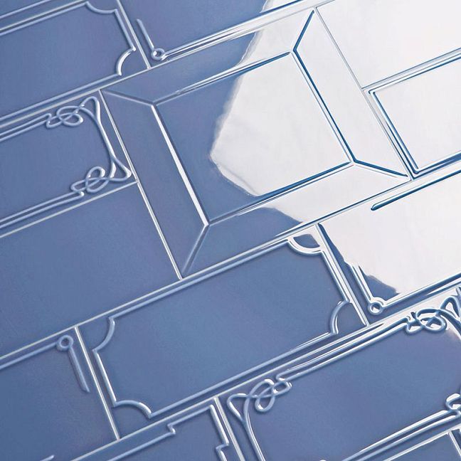 Керамическая плитка Etruria Design Art Deco Vectorframe E China Blue 1° Scelta 12,5x25