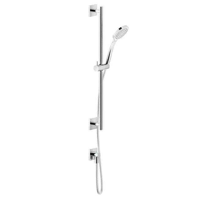 Gessi Rilievo Штанга в комплекте с душевой лейкой, шланг 1,50 м, вывод воды из стены, хром