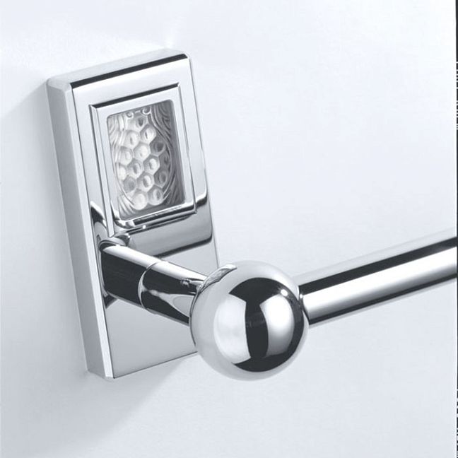 THG M&eacute;tropolis &agravee; manettes cristal clair Полотенцедержатель 60см, подвесной, цвет: хром/прозрачный хрусталь