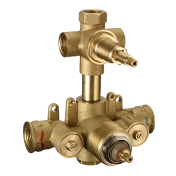 Внутренняя часть для встроенного термостата с девиа-стопом на 3 потребителя, 1/2