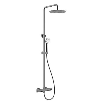 Nemo NM-9011BGM Душевая колонна термостатическая с ручным (ABS) и верхним душем (25 см) и шлангом 1,
