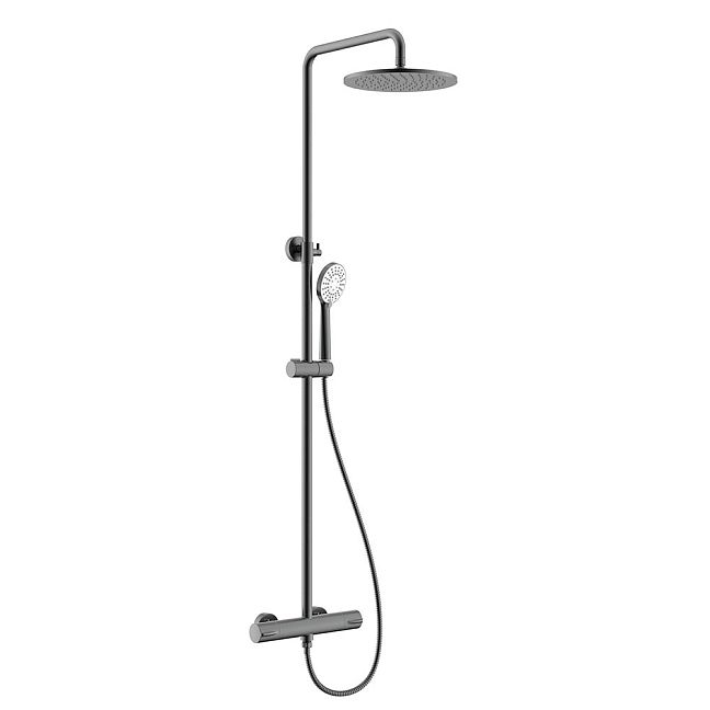 Nemo NM-9011BGM Душевая колонна термостатическая с ручным (ABS) и верхним душем (25 см) и шлангом 1,
