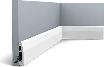 Плинтус Orac Décor SX125 дюрополимер 200,0 x 1,4 x 6,9