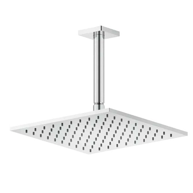 Gessi Rilievo Потолочная душевая головка шарнирная 250x250 мм на 1/2, хром