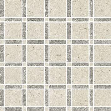 Italon Керамогранитная мозаика Aura Stone White Vertigo 31,3x31,3x0,9 Матовая