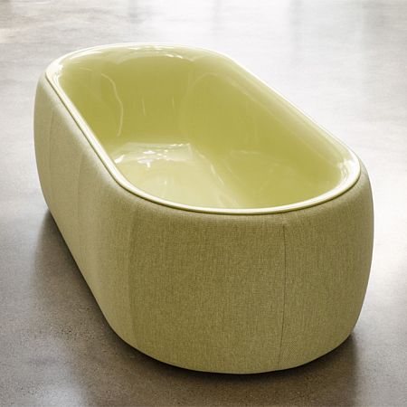 Bette Lux Oval Couture Ванна отдельностоящая  с шумоизоляцией 180x80x45 см, цвет зеленый мох 016
