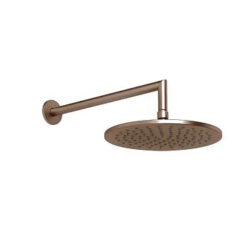 Gessi Верхний душ 250 мм., с настенным держателем 348 мм., Copper Brushed PVD