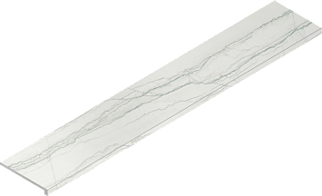 Italon Керамогранитная ступень Charme Advance Scalino Ang. DX Platinum 33x160