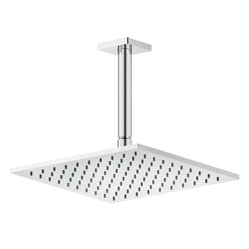 Gessi Rilievo Потолочная душевая головка на 1/2 250x250 мм, длина изгот. под заказ (105 - 1855 мм), хром