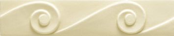 Бордюр Ceramiche Grazia Essenze Onda Magnolia Craquele 5,5x26