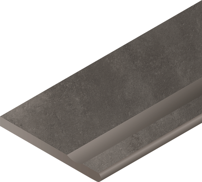 Italon Керамогранитный бортик Millennium X2 Bordo Svasato Round DX Black 30x60 Nat