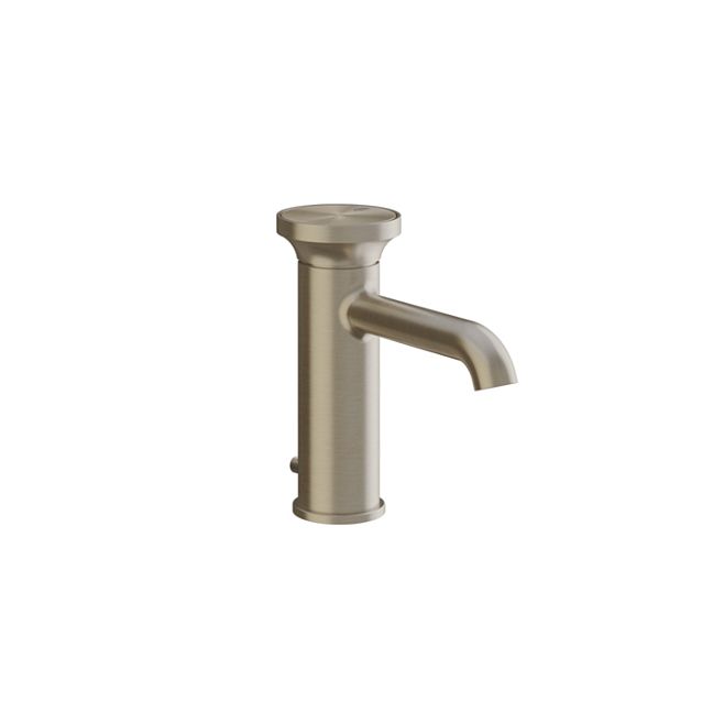 Gessi Origini Смеситель для раковины c донным клапаном, с отделочной вставкой, Finox Brushed Nickel