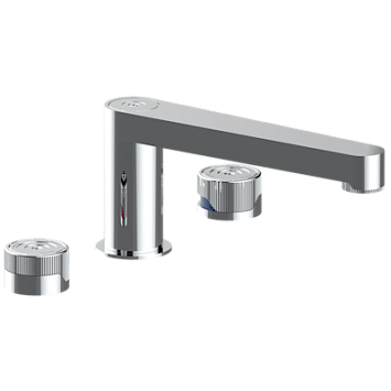 Смеситель для ванны  THG Zoom.5 на 3 отверстия устанавливаемый на борту - излив СУПЕР ГОЛИАФ