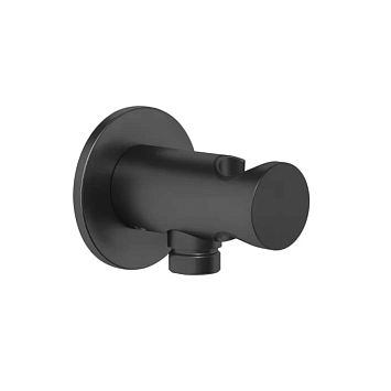 Gessi Ingranaggio Держатель для душевой лейки с выводом воды, Black XL