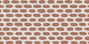 Керамогранит Mutina Tape Cobble Half Brown 20,5x20,5
