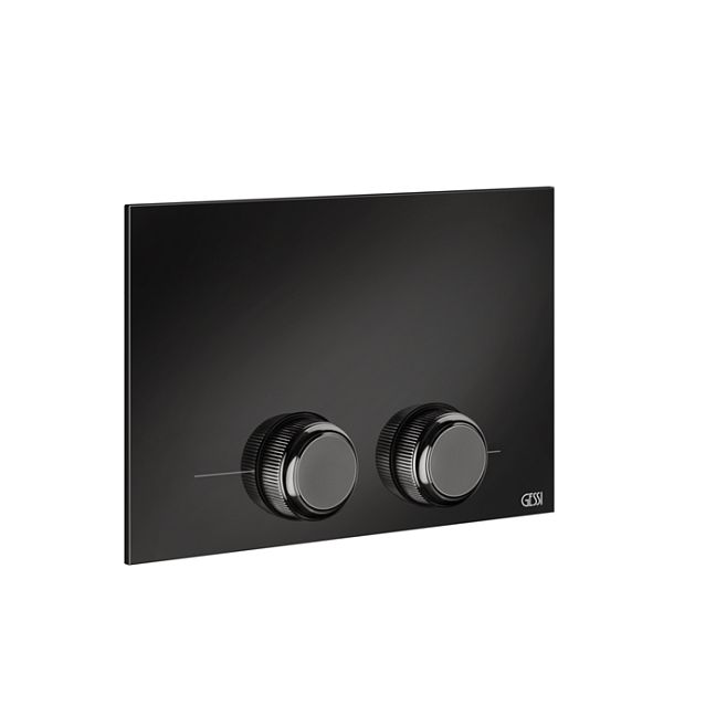 Gessi Venti20 Клавиша смыва для унитаза двойная, для инсталляций TECE, Black Metal PVD