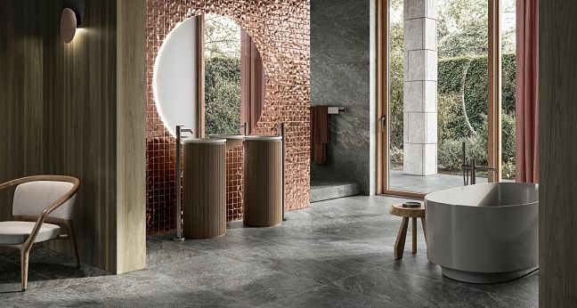 Italon Керамогранит Magma Graphite 60x120 Ret X2 матовый