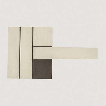 Mutina Керамогранит Weaving Si Fang Bi-White And Black 35,7x20,3 Matt