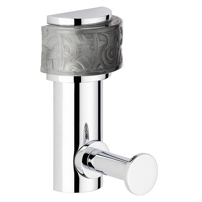 THG Paradise Крючок подвесной, длинный, цвет: хром/хрусталь