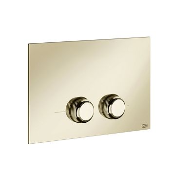 Gessi Venti20 Клавиша смыва для унитаза двойная, для инсталляций Geberit Sigma8 и Sigma12, Brass PVD