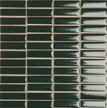 Italon Керамогранитная мозаика Surface Wall Project Green Brick 28,4x29,9x0,85 Глянцевая