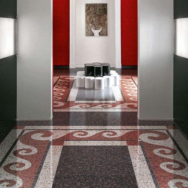 Вставка Petracers Carnevale Veneziano Tozzetto Rosso Matt 16x16