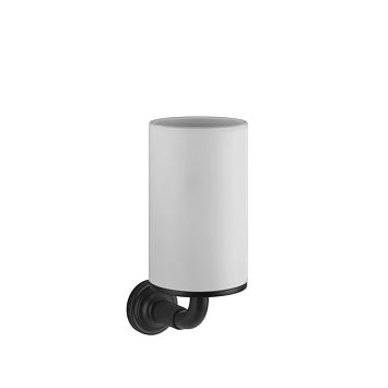 Gessi Venti20 Стакан подвесной, белый, фурнитура черный матовый