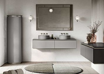 Комплект мебели Oasis Naos, подвесной, столешница: Покрытие Purefeel "Trim Grey", Отделка: Матовый лакированный цвет "Trim Grey"