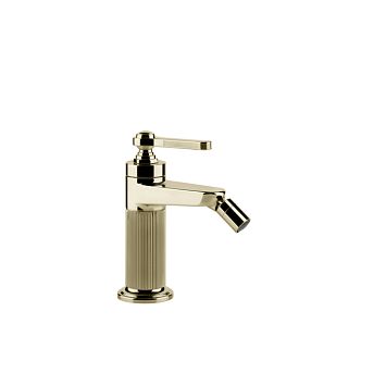 Gessi Venti20 Смеситель для биде на 1 отверстие, однорычажный, в комплекте с донным клапаном, Brass PVD
