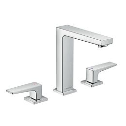 Смеситель для раковины Hansgrohe Metropol .на 3 отв, h:18,3см, излив: 16см, цвет: хром купить в Москве: интернет-магазин StudioArdo