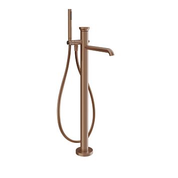 Gessi Origini Смеситель наполньный для ванны, с ручной лейкой, в комплекте вставка., Copper Brushed PVD