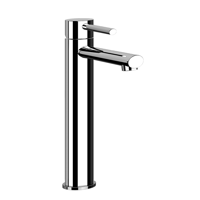 Cмеситель для раковины Gessi Ovale высота 296mm, с донным клапаном на 1/4, отделка хром
