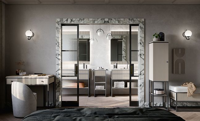 Oasis Academy Комплект Tortora Elegance и чёрный матовый L110 x W53 x H84 cm