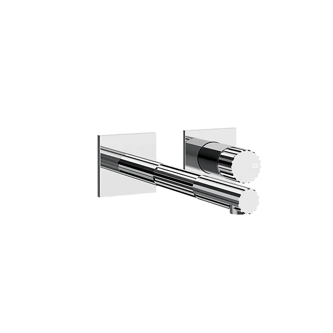 Gessi Incastri Смеситель для раковины, настенный монтаж, излив L-197мм, без донного клапан, внешняя часть, цвет 031 Chrome