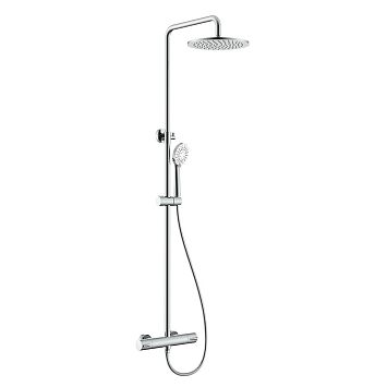 Nemo NM-9011CR Душевая колонна термостатическая с ручным (ABS) и верхним душем (25 см) и шлангом 1,5