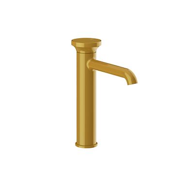 Gessi Origini Смеситель для раковины H=247мм однорычажный, в компл с отделочной вставкой, Glossy Ocra