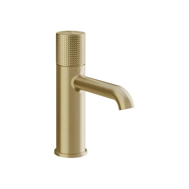 Gessi Habito Смеситель для раковины, с донным клапаном, Brass Brushed PVD