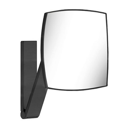 Keuco iLook_move Зеркало косметическое без подсветки, прямоугольное, хром черный шлифованный